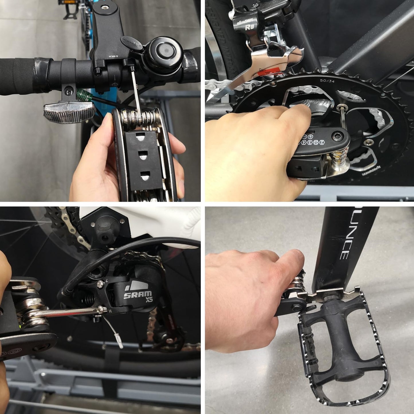 Kitbest Fahrrad Reparaturset, Fahrrad Werkzeugset Reparatursatz mit 16-in-1 Fahrrad Multitool, Fahrrad Werkzeug Reparaturset Flickzeug Set Fahrradwerkzeug multitool werkzeug für Unterwegs