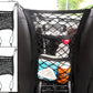 KITBEST (2 Pack) 3-Layer Car Mesh Organizer, Seat Back Net Bag Holder Car Storage Organizer, Dog Car Barrier, Cargo Tissue Handbag Purse Holder, Driver Storage Netting Pouch, Car Accessories