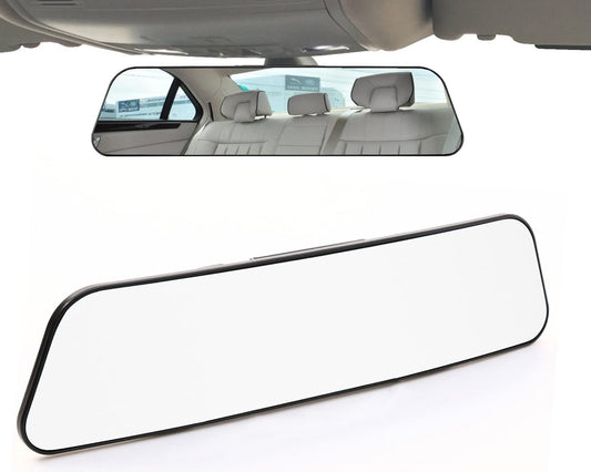 Rear View Mirror, 11.8 Inch Panoramic Rearview Mirror, Car Interior Clip-On Wide Angle Rear View Mirror to Reduce Blind Spot Effectively for Car SUV Trucks – Convex - Clear
