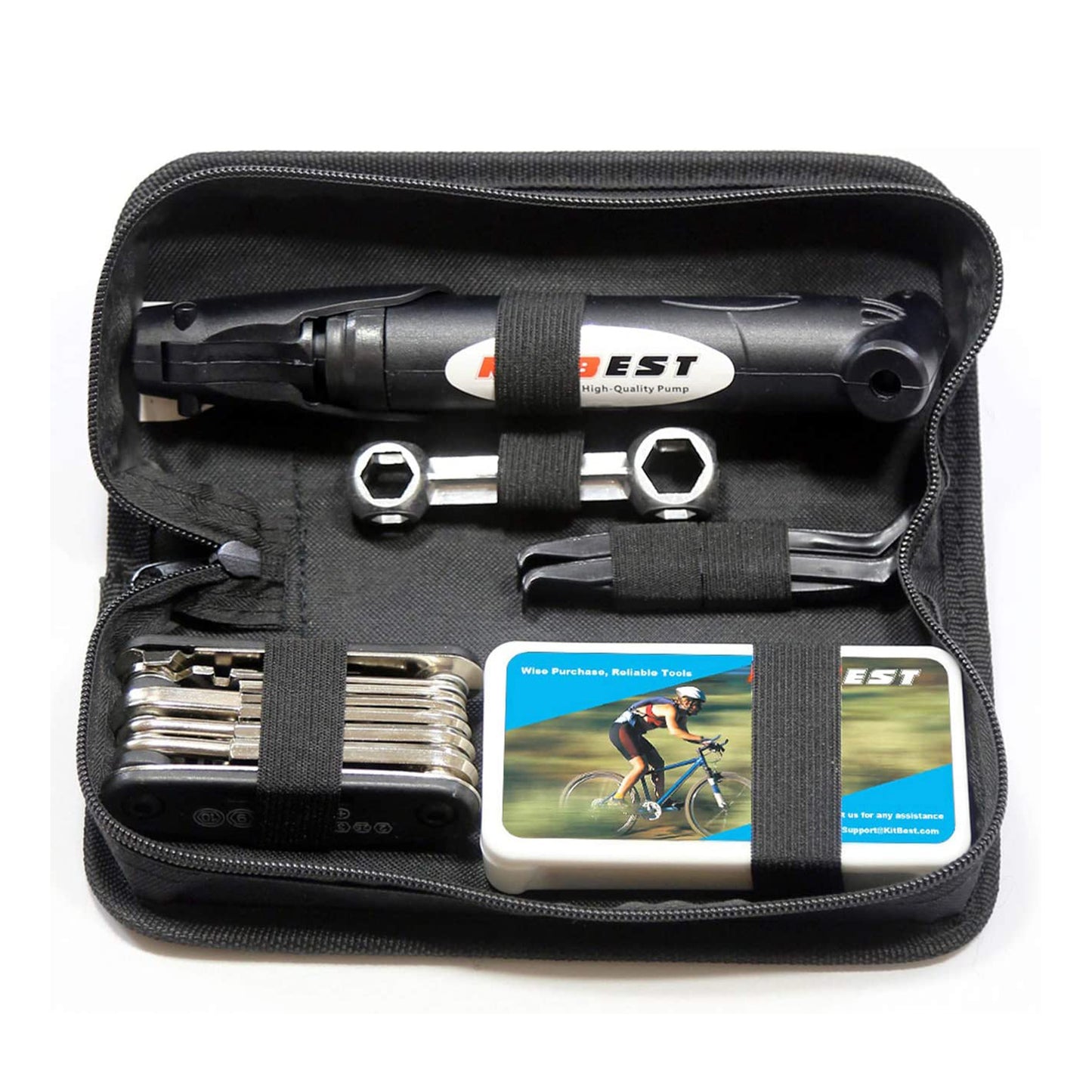 Bike Repair Bag, Bike All in One Multi Tool Set, Maintain Bike Repair Tool Kit Portable Bike Bag