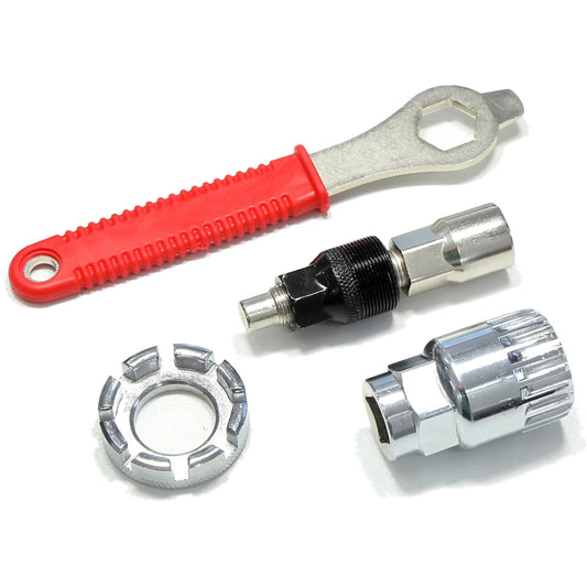 Bicycle Tool Kit Bike Crank Extractor Arm Remover and Bottom Bracket Remover with 16mm Spanner/Wrench