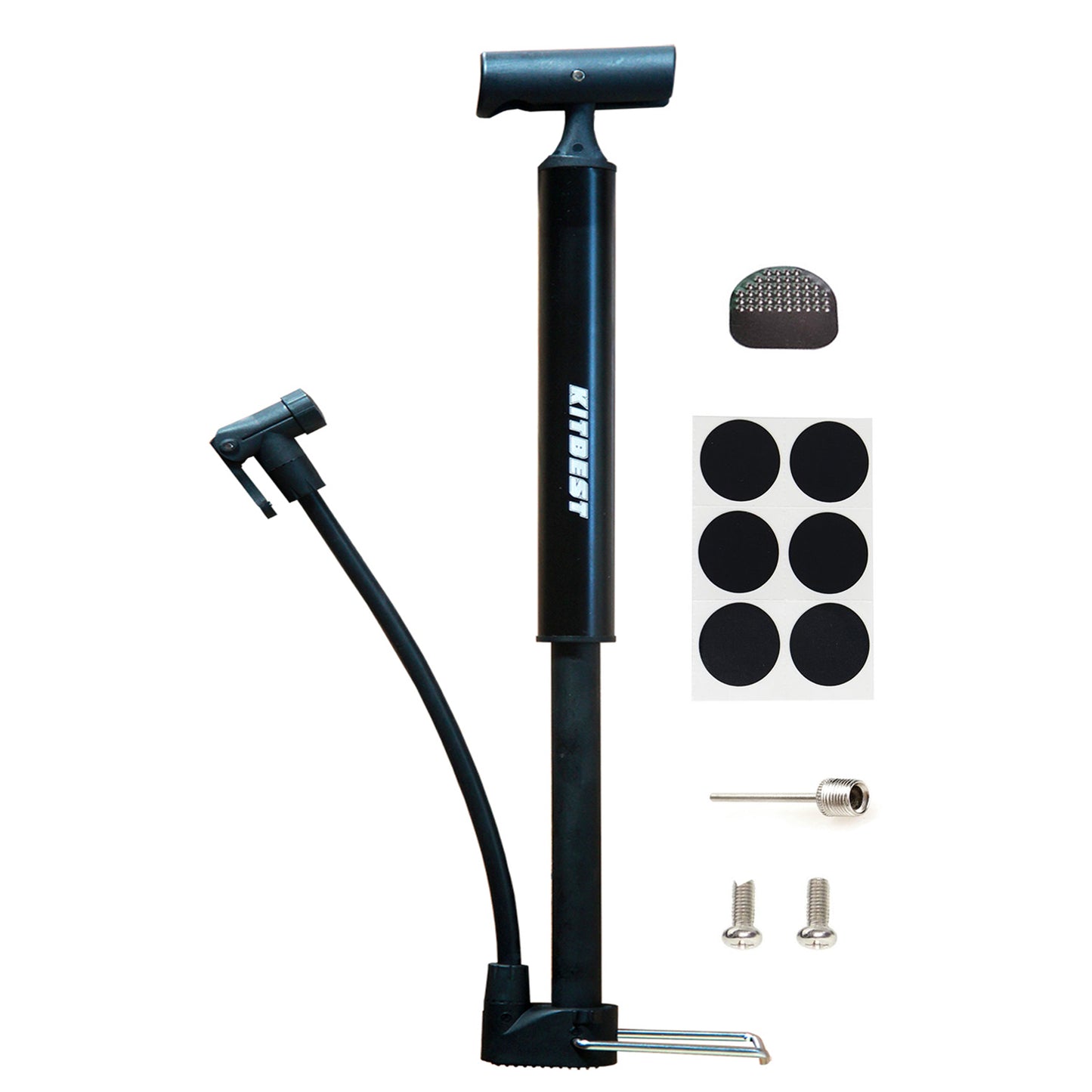 KITBEST Bike Pump, Ball Pump Inflator Bicycle Floor Pump with High Pressure,130 PSI Max