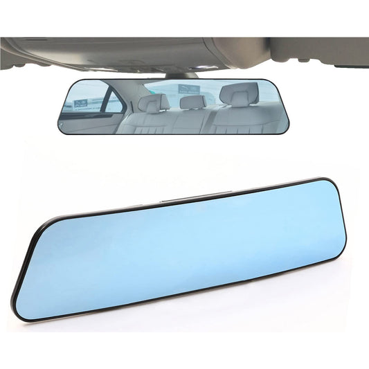 11.8 Inch Panoramic KITBEST Rearview Mirror, Clip-On - Wide Angle-Blue