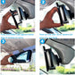 11.8 Inch Panoramic KITBEST Rearview Mirror, Clip-On - Wide Angle-Blue