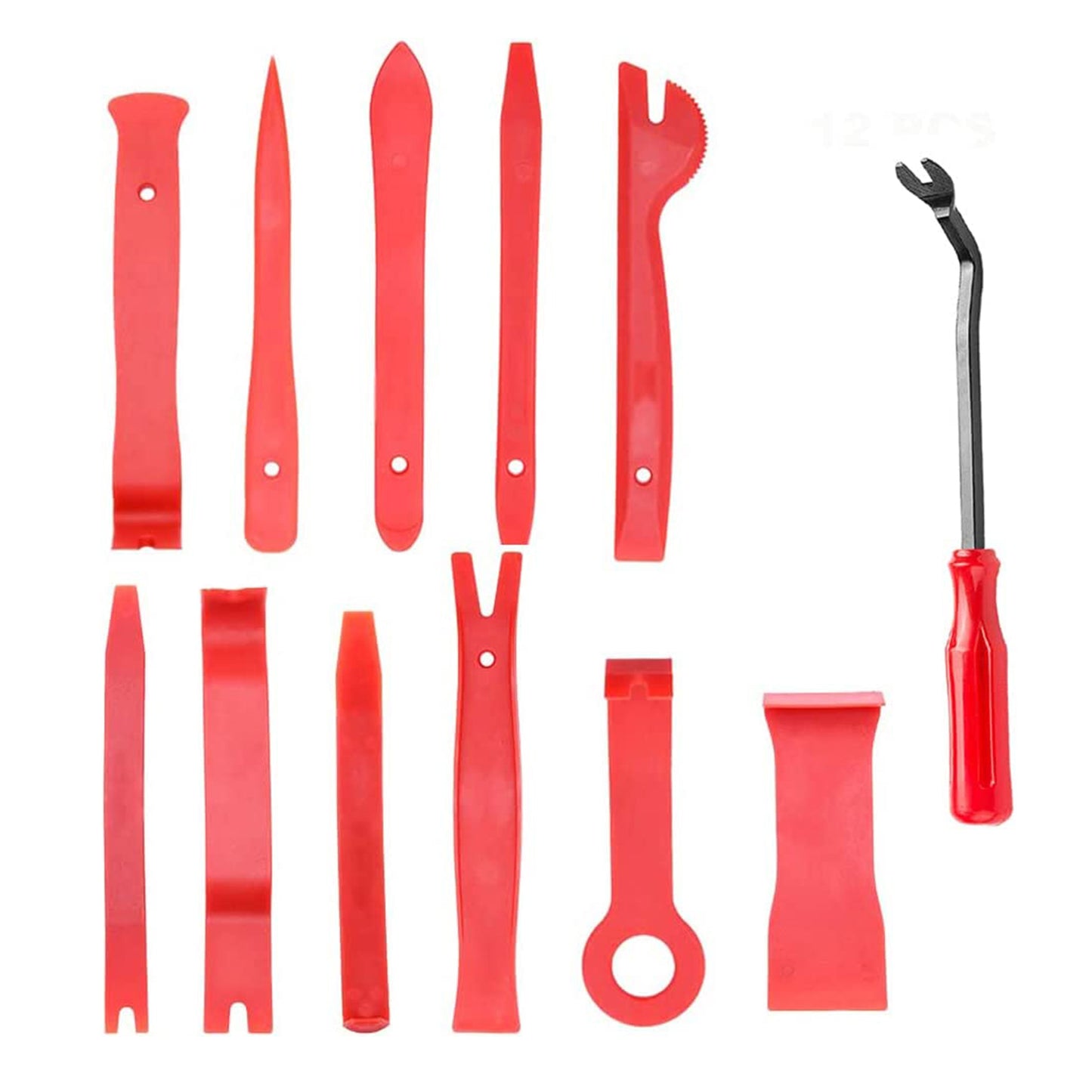 Car Auto Trim Removal Tool Kit 12 PCS, Plastic Pry Tool Car Upholstery Repair Kit