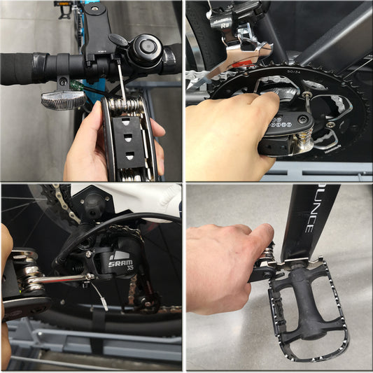 Bicycle Tool Kit Bike Crank Extractor Arm Remover and Bottom Bracket Remover with 16mm Spanner/Wrench