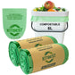 Compostable Food Waste Bags 6L, KITBEST Biodegradable Bin Liners with EN13432 Certification Home Compost Kitchen Caddy Trash Waste Garbage Bags