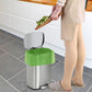 Biodegradable Bin Bags, 10 Litre x 120 Food Waste Bags Bin Liner Small, 10L Compostable Compost Caddy Liners, 100% Recycled Degradable Rubbish Garbage Trash Bags for Kitchen Office, Green, 45 x 50cm