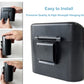 Kitbest Car Bin, Car Trash Can with Lid 60 pcs Trash Bags, Mini Small Car Rubbish Garbage Bins for Front and Back of Car, Portable Cute Car Accessories for Storage and Organization, Waterproof, Black