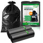 Heavy Duty Bin Bags 50 Litre, KITBEST Recyclable Black Bin Liners, 40 Plastic Rubbish Garbage Trash Dustbin Bags, 50L Sustainable Refuse Sacks for Large Home Office Kitchen Garden Waste Bin (60x80cm)