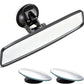 KITBEST Rear View Mirror, Rearview Mirror with Suction Cup, Universal Car Interior Rear View Mirror (360 Degree Adjustable Angle), Wide Angle Car Mirror (Bonus 2 PCS Blind Spot Mirrors)