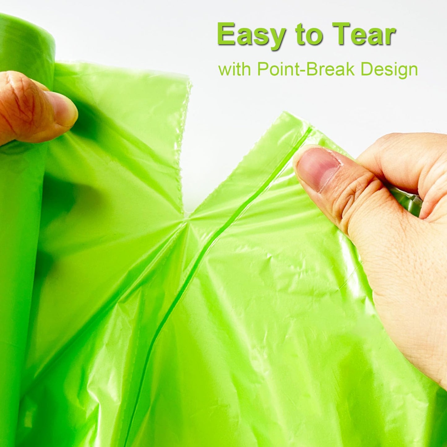 Biodegradable Bin Bags, 20 Litre x 120 Food Waste Bags Bin Liner Small, 20L/5.2 Gallon Compostable Compost Caddy Liners, 100% Recycled Degradable Rubbish Garbage Trash Bags for Kitchen Office, Green