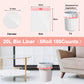 KITBEST 20l Bin Liners Drawstring Trash Bags, 100 Tie Handle Swing Food Waste Bags Small Biodegradable Caddy Pedal Rubbish Garbage Bags for Bathroom Office Toilet Kitchen Trash Bin (50 x 60cm)