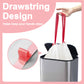 30 Liter Bin Liners 60 Bags, KITBEST Drawstring Bin Bags with Tie Handle, Strong Trash Garbage Rubbish Bags for Bathroom Bedroom Kitchen Office Waste Paper Bin (60cm X 65cm, White)