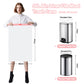50L Drawstring Bin Bags, KITBEST Heavy Duty Swing Bin Bags with Tie Handle, Large Pedal Trash Garbage Rubbish Bags Kitchen White Plastic Refuse Sacks, Fit for 30-50 Liter Waste Bin, 60 x 77cm