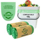 Compostable Food Waste Bags 10L, KITBEST Biodegradable Bin Liners with EN13432 Home Certification Home Compost Kitchen Caddy Trash Waste Garbage Bags