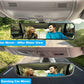 Kitbest Anti-Glare Rearview Mirror, Clip-On - Wide Angle - Panoramic - Convex - Universal For Car SUV Trucks - Blue
