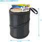 Kitbest Car Trash Can, Portable Garbage Bin, Collapsible Pop Up Trash Bag for Car, Waterproof Trash Can, Waste Basket Bin, Rubbish Bin (1 Pack, Black)
